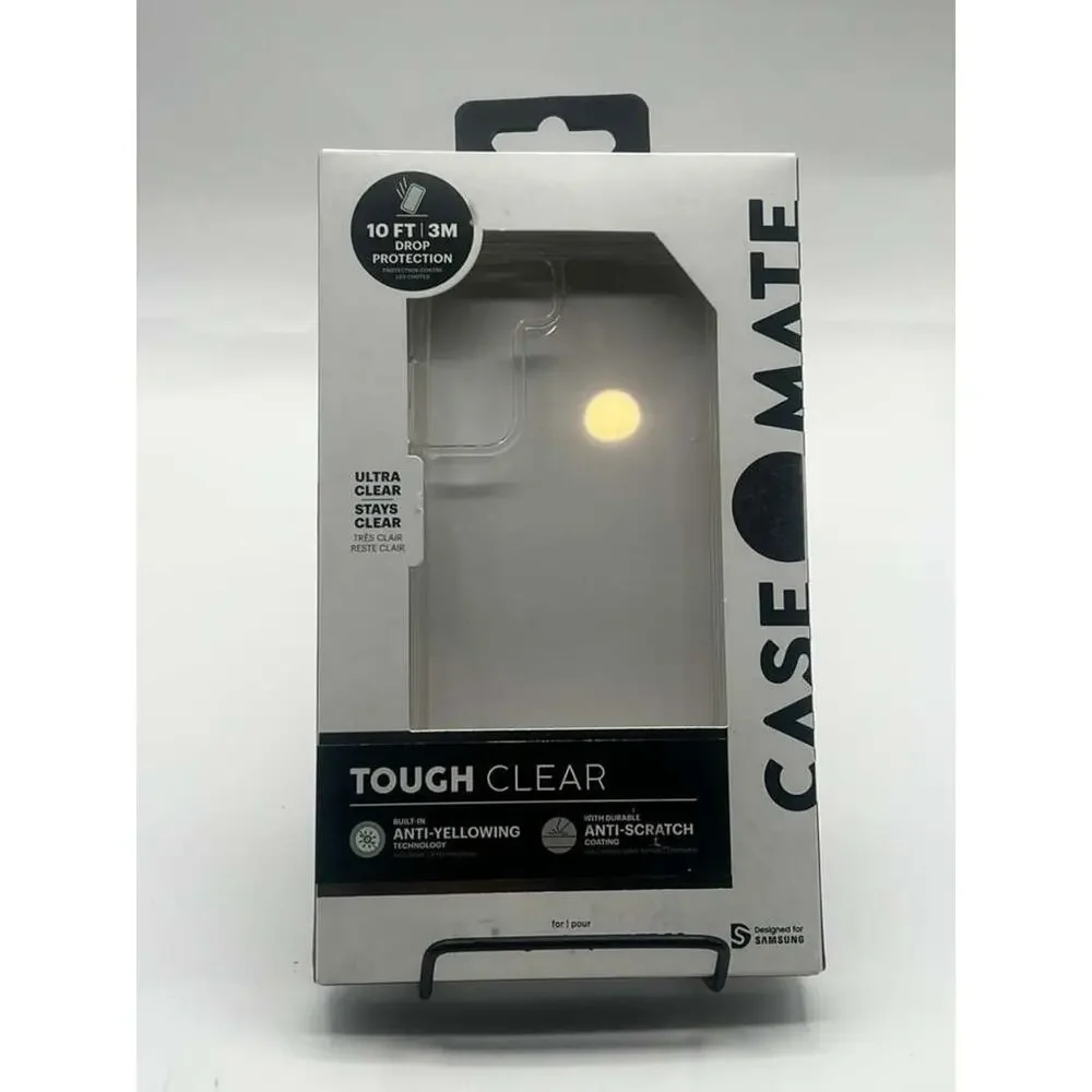 Case-Mate Tough Clear Case for Samsung Galaxy S22 Clear Anti-Yellowing Cover